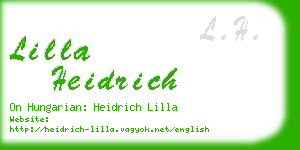 lilla heidrich business card